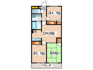 ボ－ヌンク相模野の物件間取画像